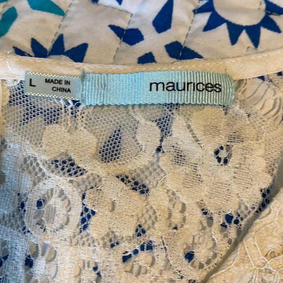⚡️Last days! Maurices Long Sleeve Lace Top L - Picture 6 of 8